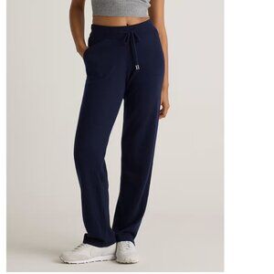 NWT Quince Mongolian, cashmere straight leg pants-true navy-M